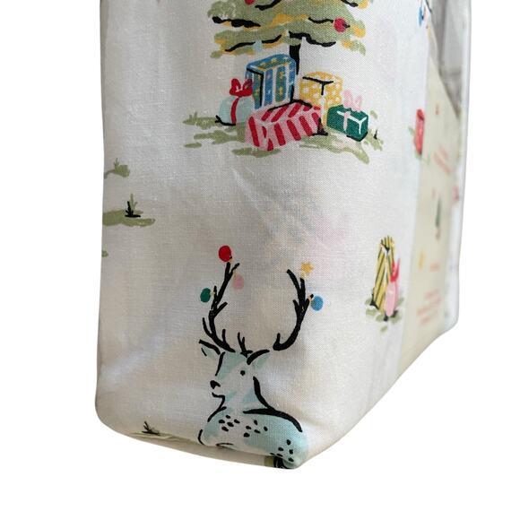 Cath Kidston London 4pc FULL Sheet Set Christmas Animals Cream Cotton NEW - Picture 9 of 15